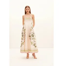 Kate Ford Baja Halter Gown Print Size 12  for rent on The Volte - image 1