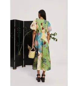 Alemais Avery Spliced Midi Dress Multi Size 10 for rent on The Volte - image 3