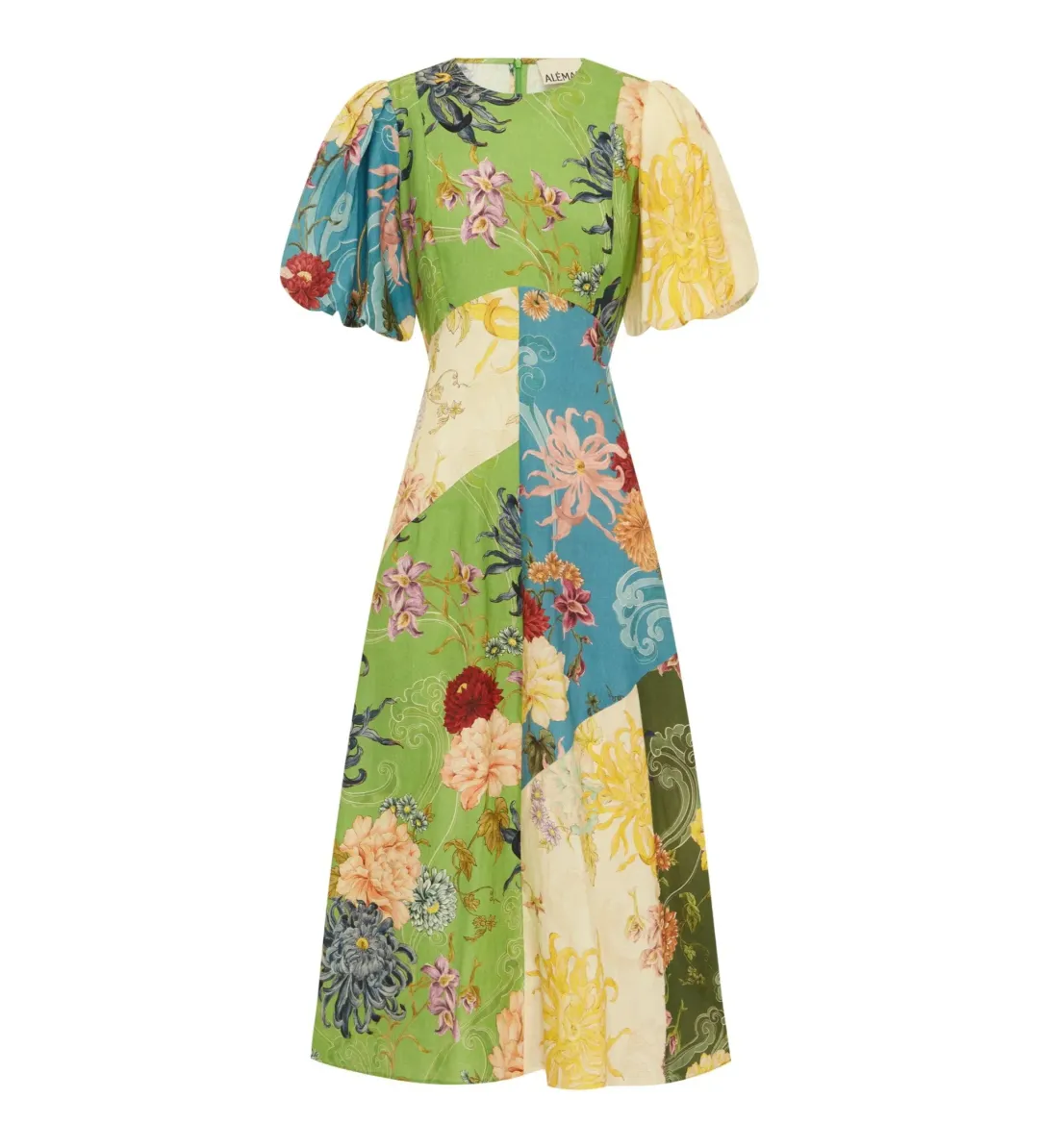 Alemais Avery Spliced Midi Dress Multi Size 10 for rent on The Volte - main image