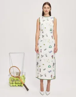 Play Embroidered Midi Dress Size AU 10 for rent on The Volte - image 1