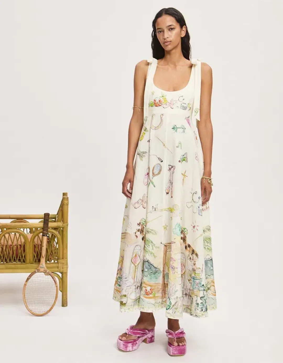 Alemais Anouk Ballet Sundress Print Size AU 10  for rent on The Volte - main image