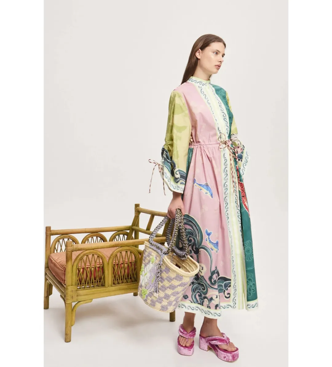 Alemais Rochester Shirtdress Midi Dress Multi Size 10 for rent on The Volte - main image