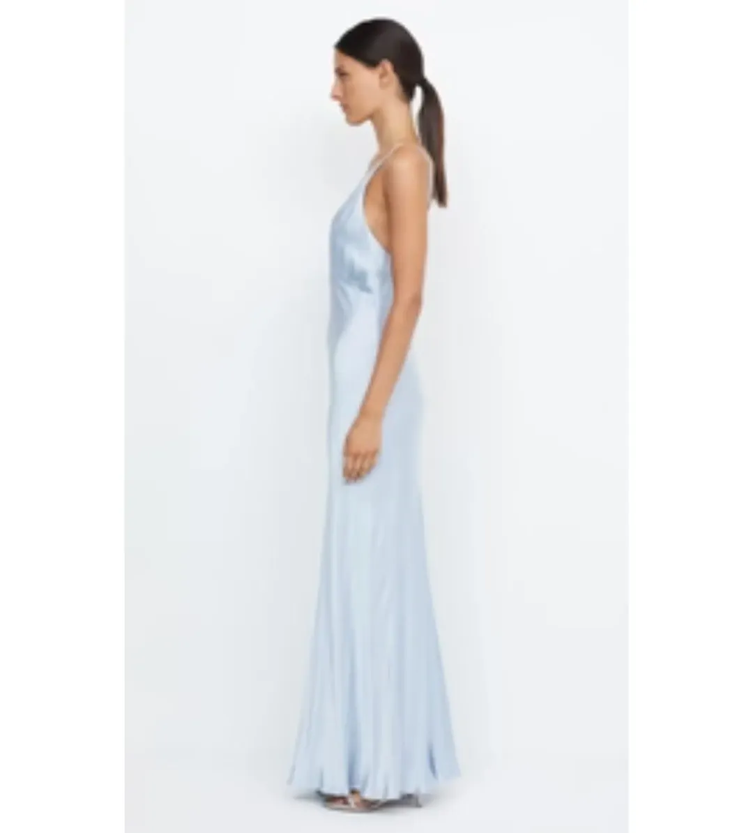 Bec and Bridge Moon Dance V Maxi in Dusty Blue Size AU 8 for rent on The Volte - main image