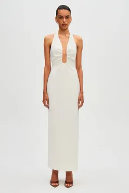Misha Alusia Maxi Dress White Size 8 for rent on The Volte - image 1