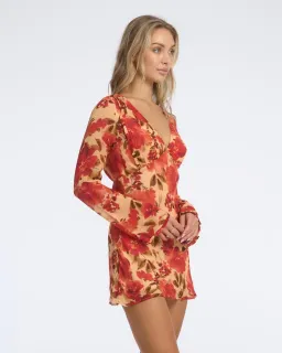 Isabelle Quinn Evelyn Mini Dress in Camellia Floral Print Size AU 8 for rent on The Volte - image 3
