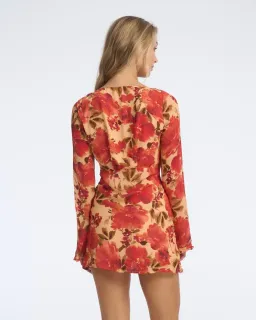 Isabelle Quinn Evelyn Mini Dress in Camellia Floral Print Size AU 8 for rent on The Volte - image 4
