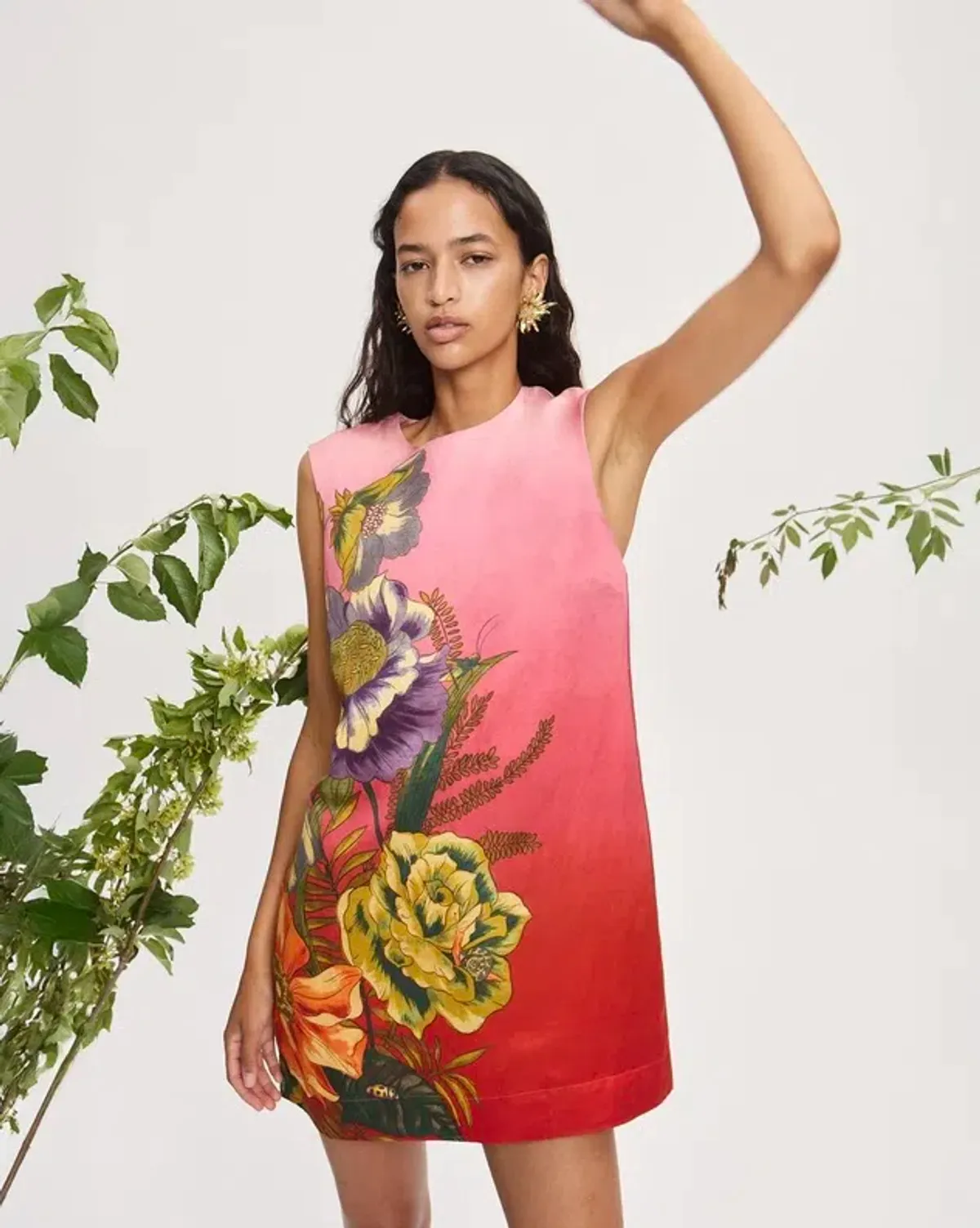 Alemais Inez Mini Dress Pink Size AU 8 for rent on The Volte - main image