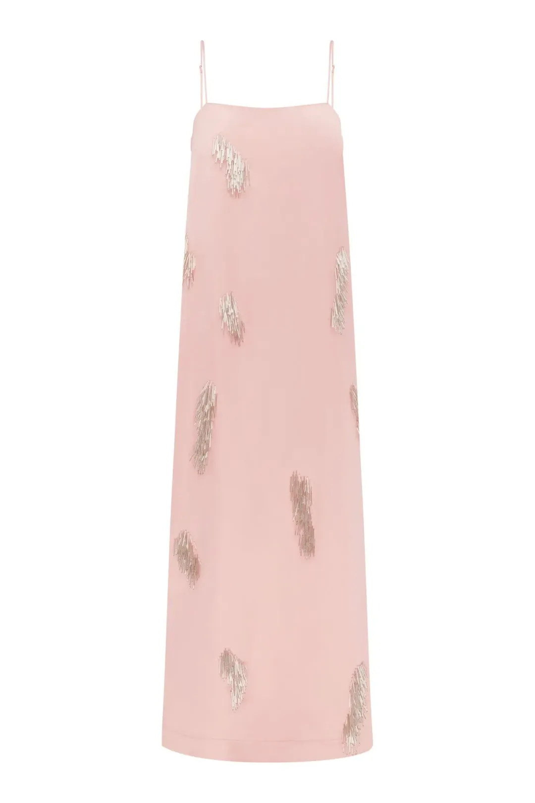 Alemais Cindy Embellished Slip Midi Dress Pink Size 6 for rent on The Volte - main image