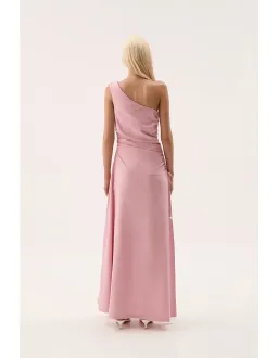 Aje Daze One Shoulder Maxi Dress in Dusty Pink Size AU 8 for rent on The Volte - image 3
