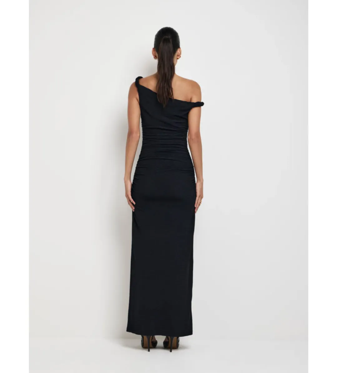 Sheike Athena Maxi Dress Black Size 6  for rent on The Volte - main image