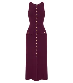 Meshki Sawyer Sleeveless Buttoned Maxi Dress Plum Size XXS / AU 4 for rent on The Volte - image 4