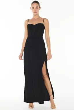 Manning Cartell Double Time Pleat Dress in Black Size AU 14 for rent on The Volte - image 1