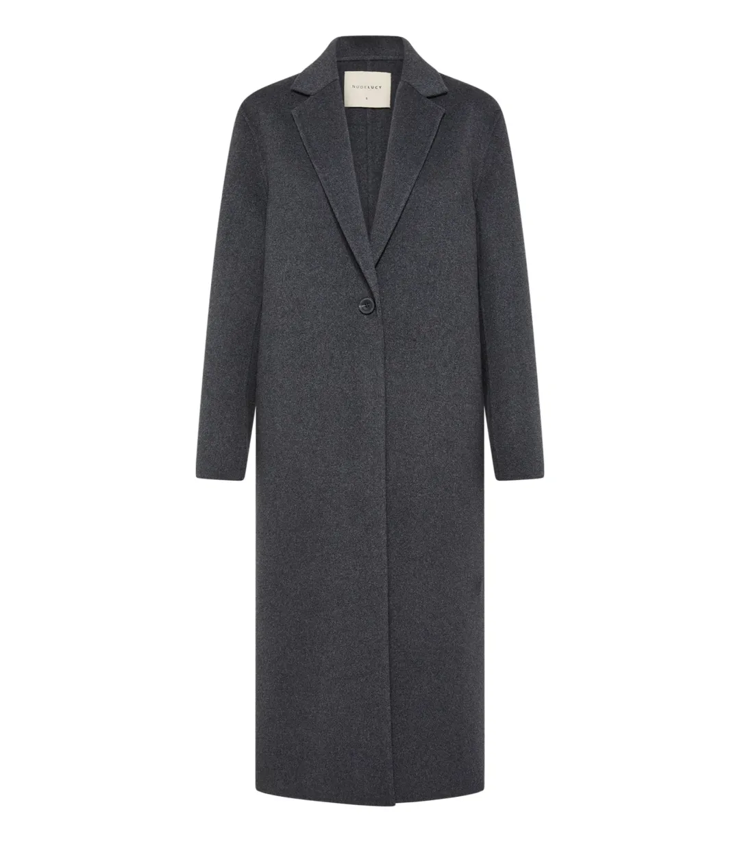 Nude Lucy Riley Wool Coat Charcoal Size XS / AU 6 for rent on The Volte - main image