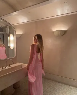 Raphaella Santana Ophelia Maxi Dress Pink Size AU8 for rent on The Volte - image 7