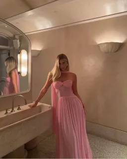 Raphaella Santana Ophelia Maxi Dress Pink Size AU8 for rent on The Volte - image 5