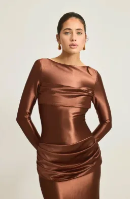 Tojha Hadleigh Maxi Dress Brown Size S / AU 8 for rent on The Volte - image 4