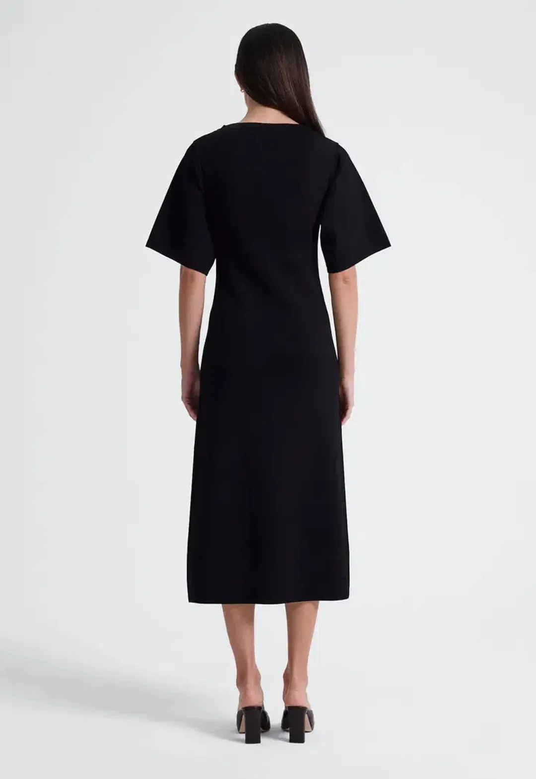 Jac + Jack Write Midi Dress Black Size AU 6 for rent on The Volte - main image