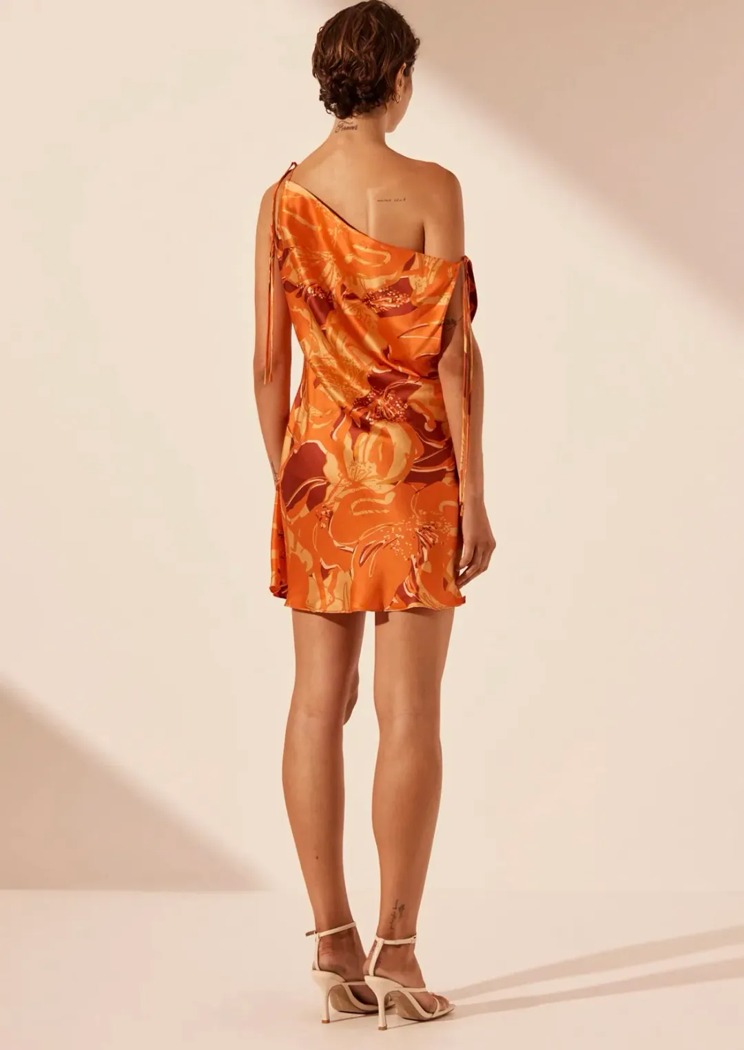Shona Joy Chara Silk Tie Mini Dress Size AU 4 for rent on The Volte - main image