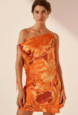 Shona Joy Chara Silk Tie Mini Dress Size AU 4 for rent on The Volte - image 2