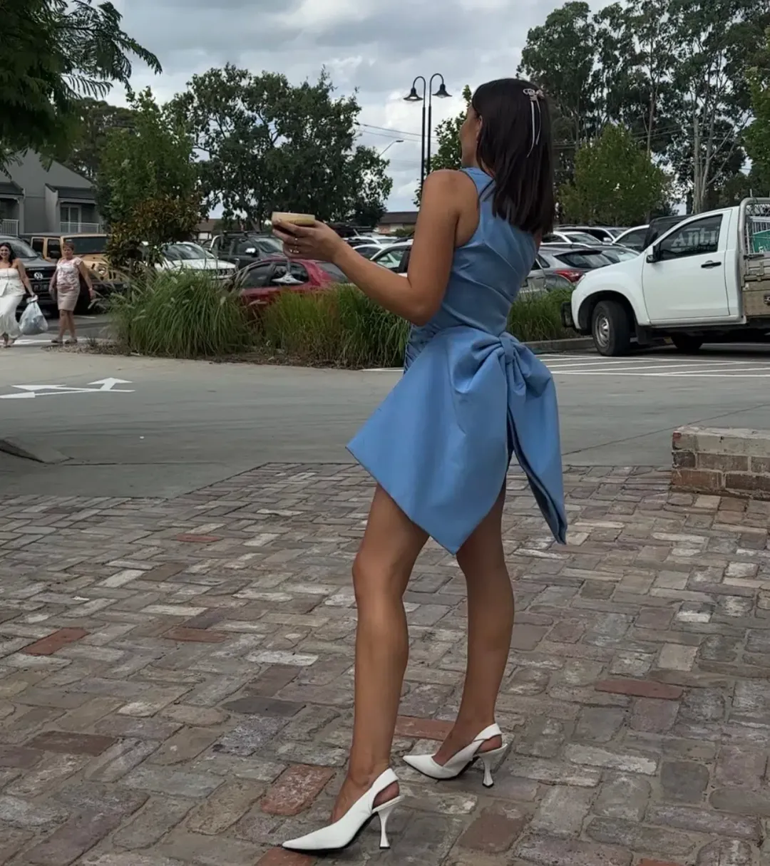 Rachel Gilbert Marco Mini Dress Blue Size 1 Small/AU 8 for rent on The Volte - main image