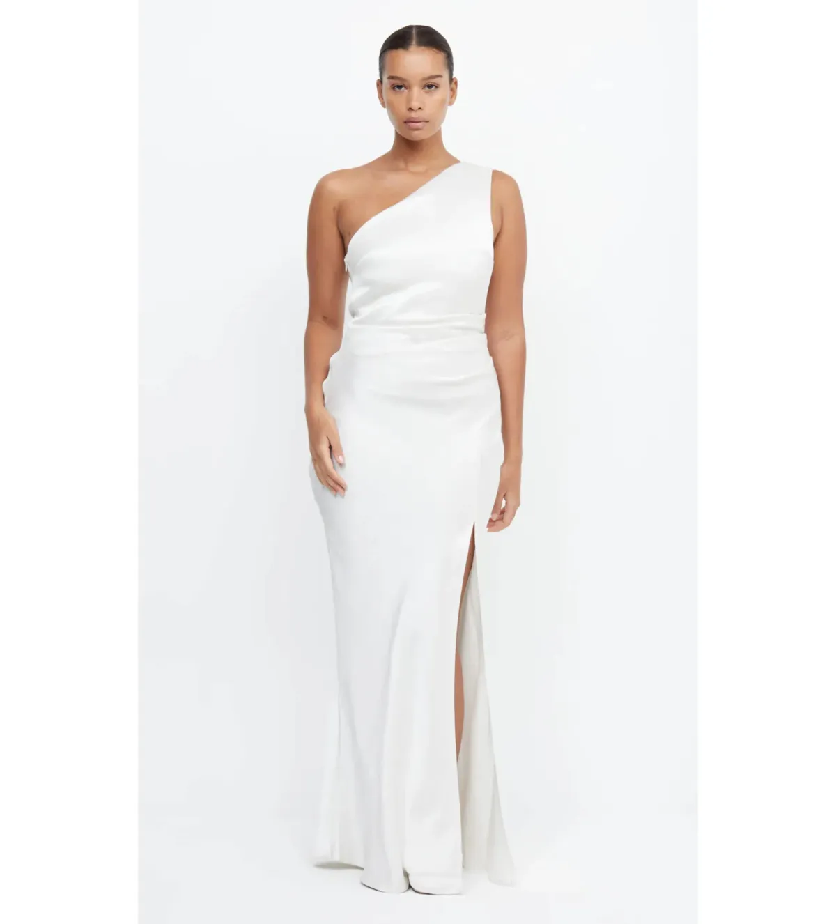 Bec & Bridge The Dreamer Asym Maxi Dress in Ivory Size 12 for rent on The Volte - main image