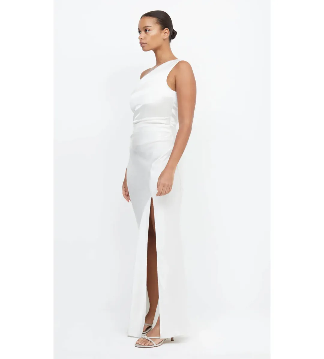 Bec & Bridge The Dreamer Asym Maxi Dress in Ivory Size 12 for rent on The Volte - main image