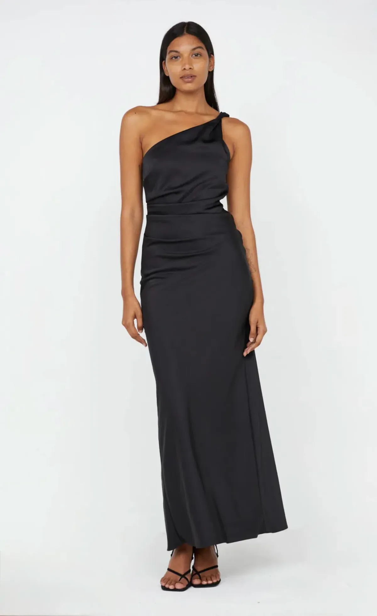 Bec & Bridge Lunetta Asym Maxi Dress Black Size 12 for rent on The Volte - main image