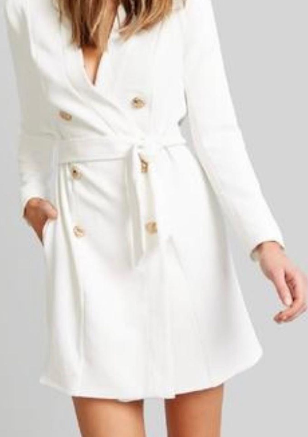 Kookai Edwina Blazer Dress White Size 36 for rent on The Volte - main image