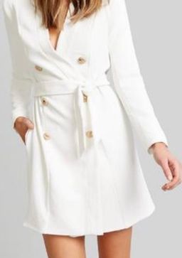 Kookai Edwina Blazer Dress White Size 36 for rent on The Volte - image 3