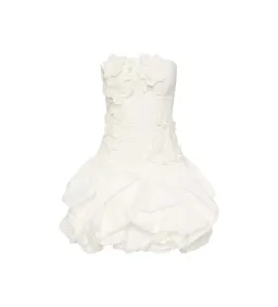 Aje Splendour Mini Dress In Ivory Size 8 for rent on The Volte - image 4