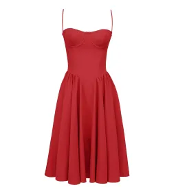 House of CB Samaria Midi Dress Red Size XS / Size 6 for rent on The Volte - image 7
