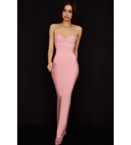 House of CB Fifi Bandage Maxi Gown Pink Size S / Size AU 8  for rent on The Volte - image 2