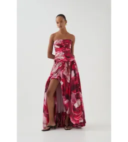 Aje Flora Gown Prismatic Floral Red Size AU 6 for rent on The Volte - image 1
