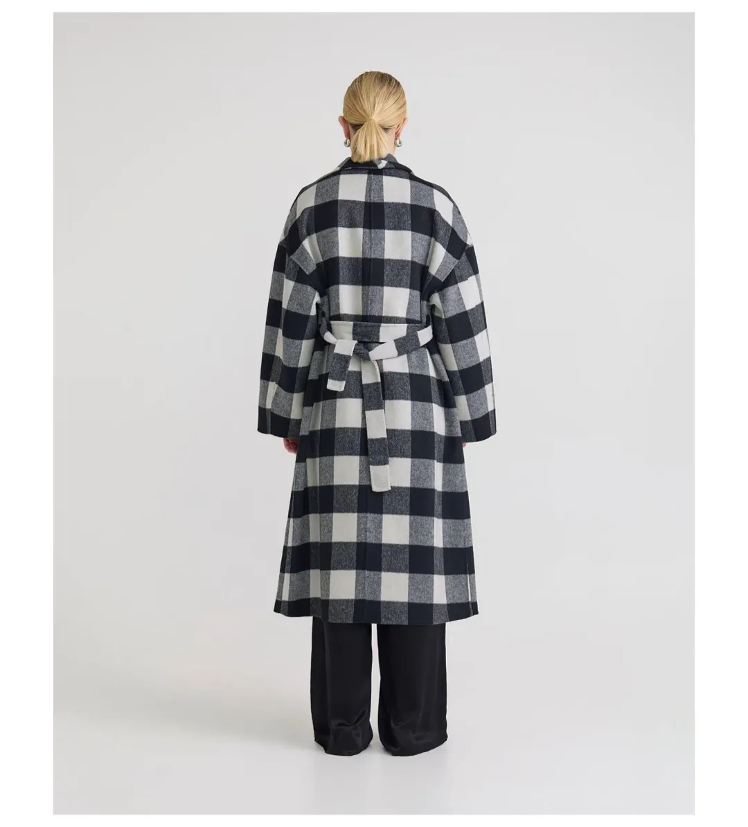 Oxford Alex Double Face Wool Coat Multi One Size for rent on The Volte - main image