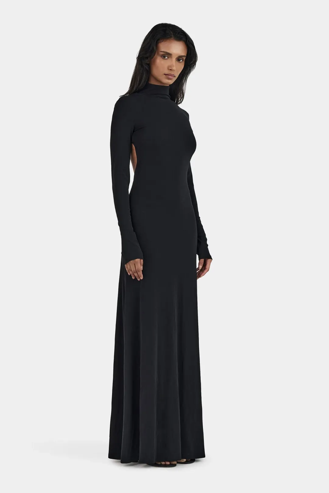 Hansen and Gretel Daphne Maxi Dress Black Size 10 for rent on The Volte - main image