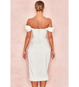 House Of CB Loretta Midi Dress Ivory Size 8/XS for rent on The Volte - image 5