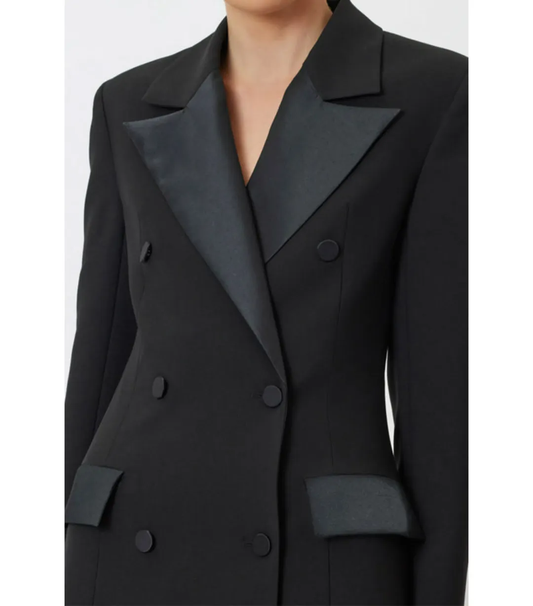 Bianca & Bridgett Larina Blazer Mini Dress Black Size 12/XL  for rent on The Volte - main image