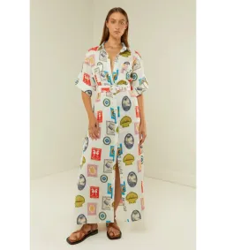 Palm Noosa Memento Maxi Dress Holiday Stamp Size AU 6 for rent on The Volte - image 1