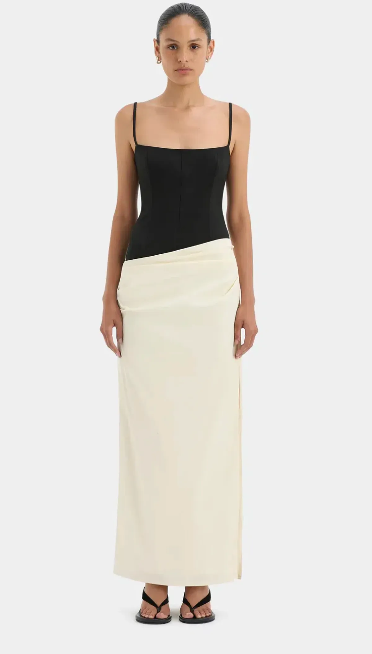 Sir the Label Florent Bodice Gown Black Size 2 / AU 10 for rent on The Volte - main image