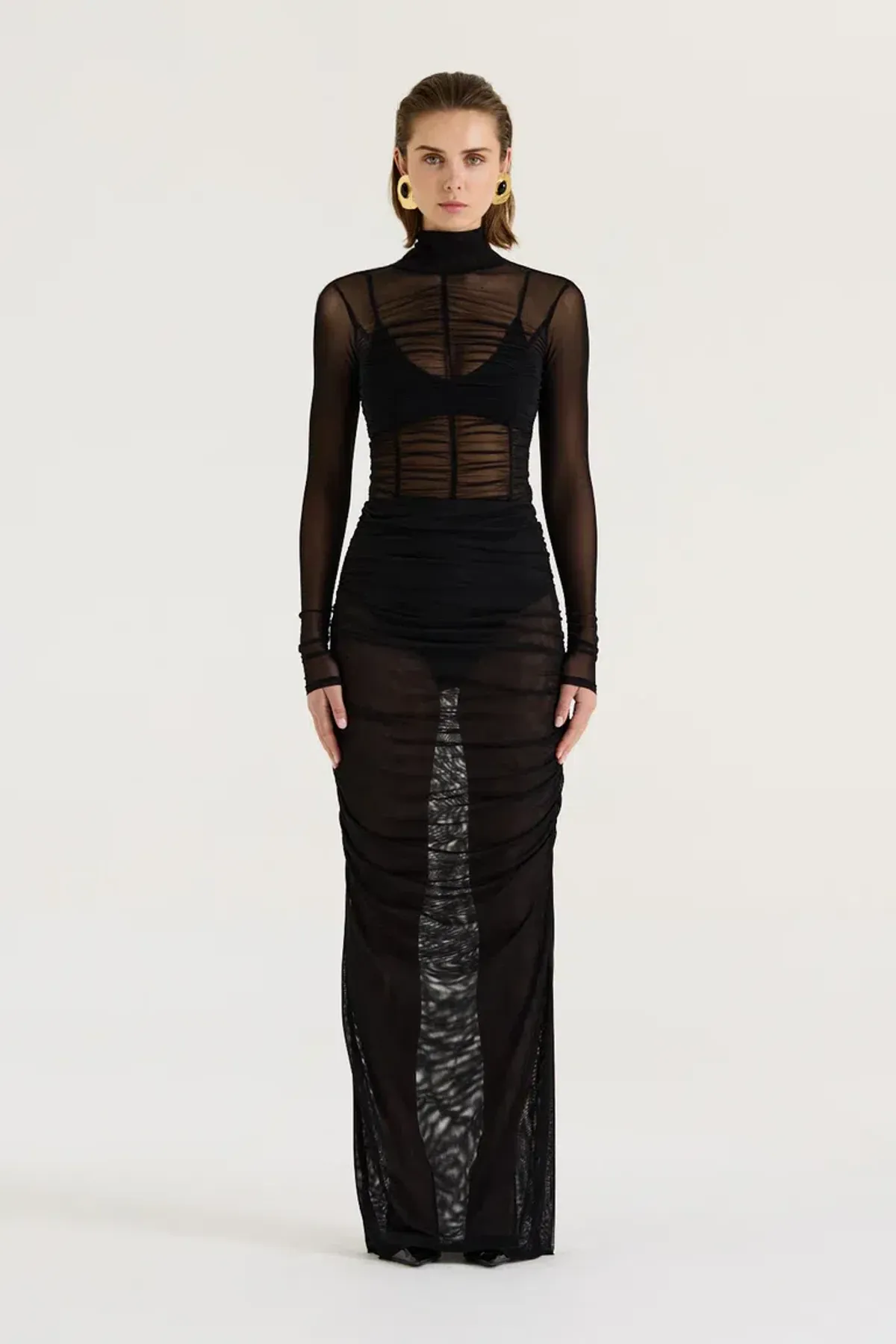 Henne Natasha skirt & Blair Bodysuit in Black Size 8 for rent on The Volte - main image