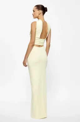 Effie Kats Cassidy Top with Kayson Skirt in Lemon Size 8 for rent on The Volte - image 3