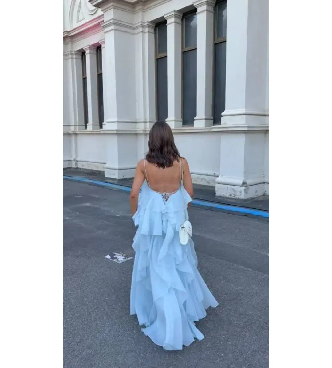 Aje Pandorea Layered Maxi Dress size 8  for rent on The Volte - main image