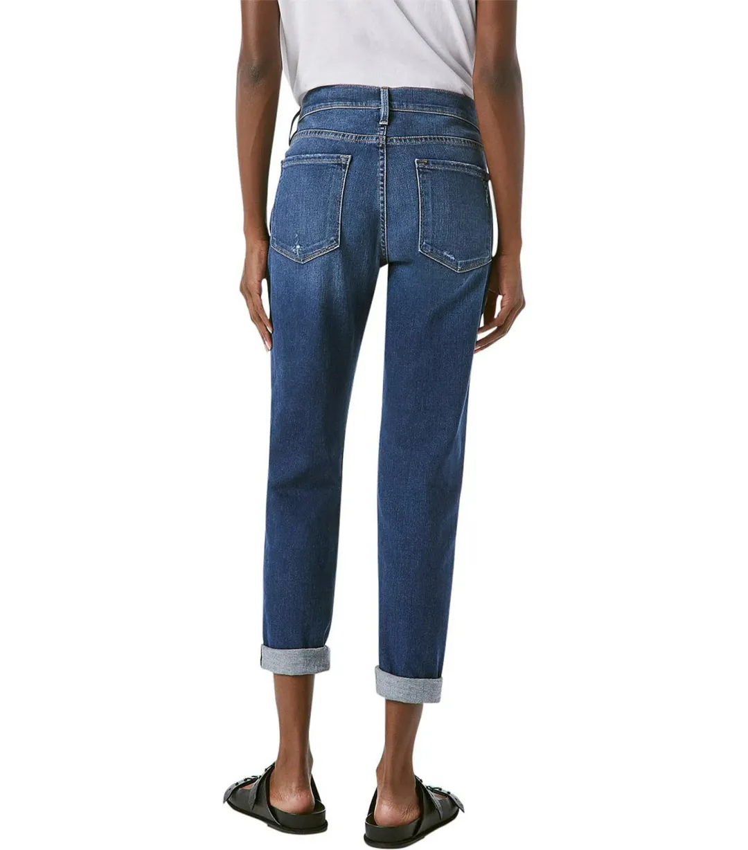 Frame Denim Le Garcon Mid Rise Slim Boyfriend Jean Azure Size 8/S  for rent on The Volte - main image