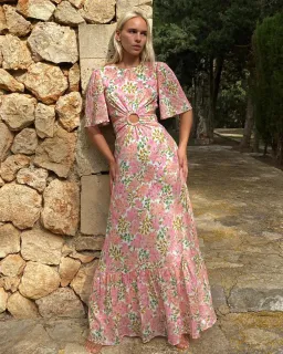 Hansen & Gretel Flores Dress in Watercolour Size AU 8 for rent on The Volte - image 1