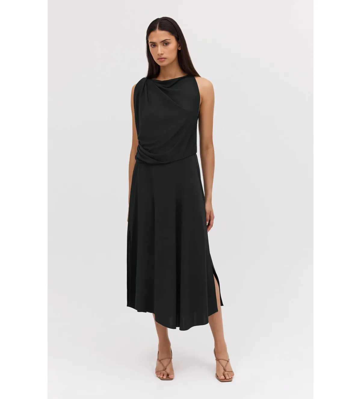 Bianca Spender Jersey Mandala Dress in Black Size S / AU 8 for rent on The Volte - main image