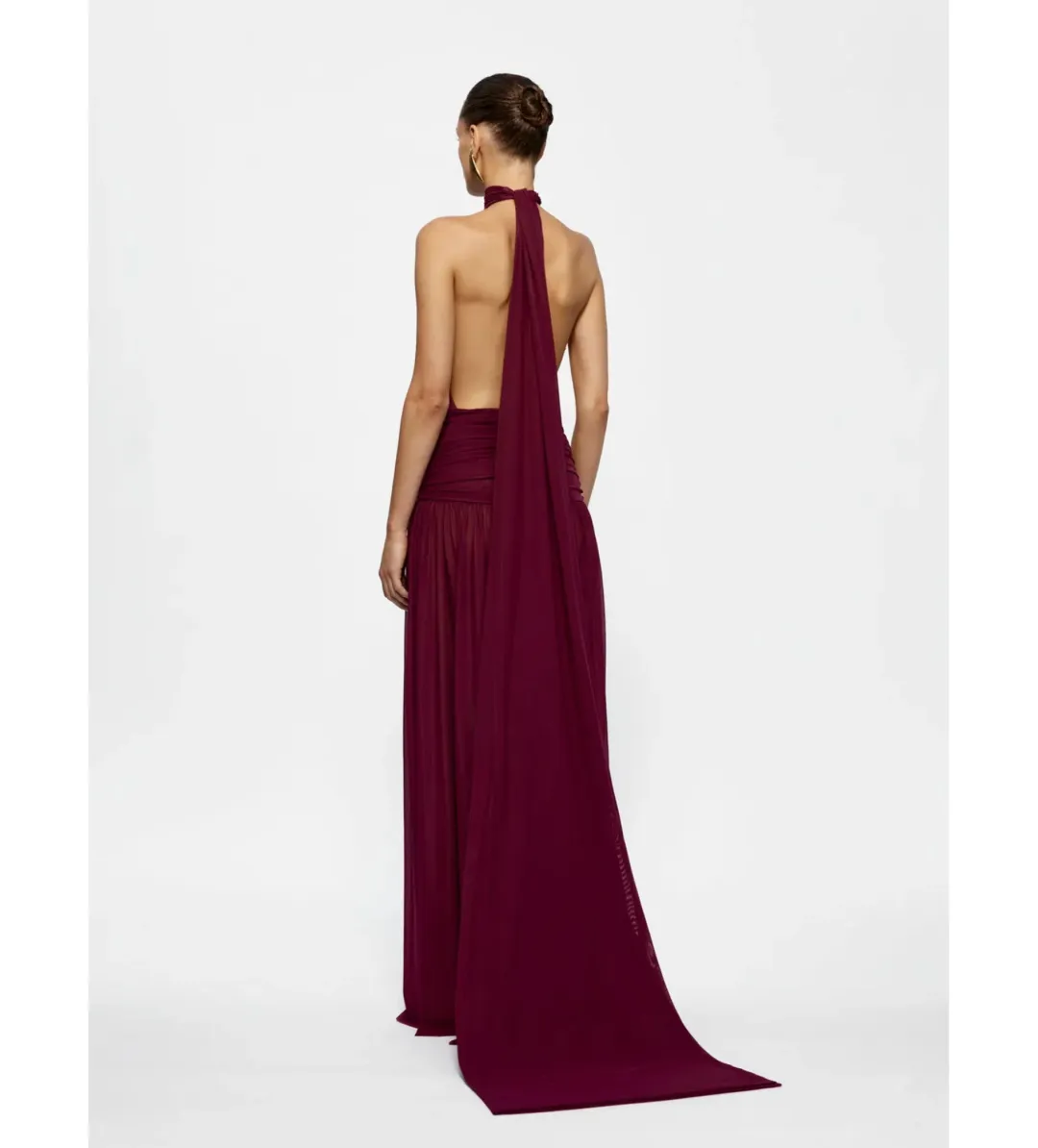 Effie Kats Verity Gown in Burgundy Size 10 for rent on The Volte - main image