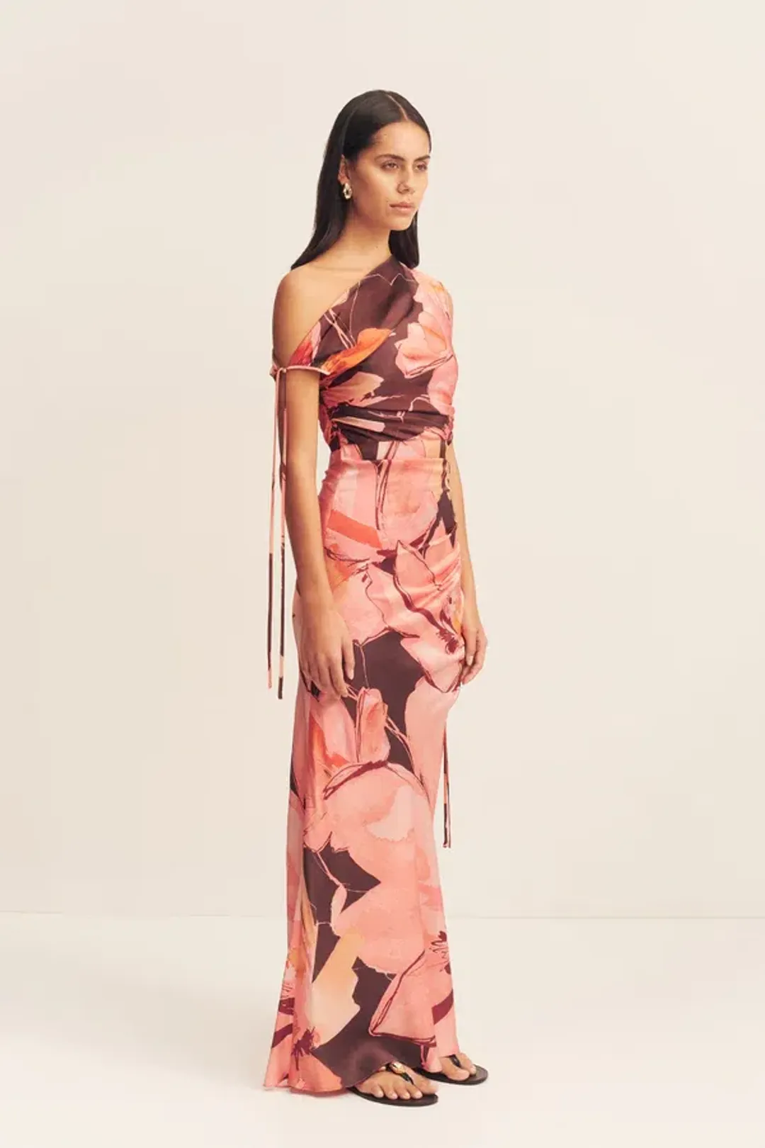 Shona Joy Emerson Gathered Maxi Dress Palermo Floral Size 8 for rent on The Volte - main image