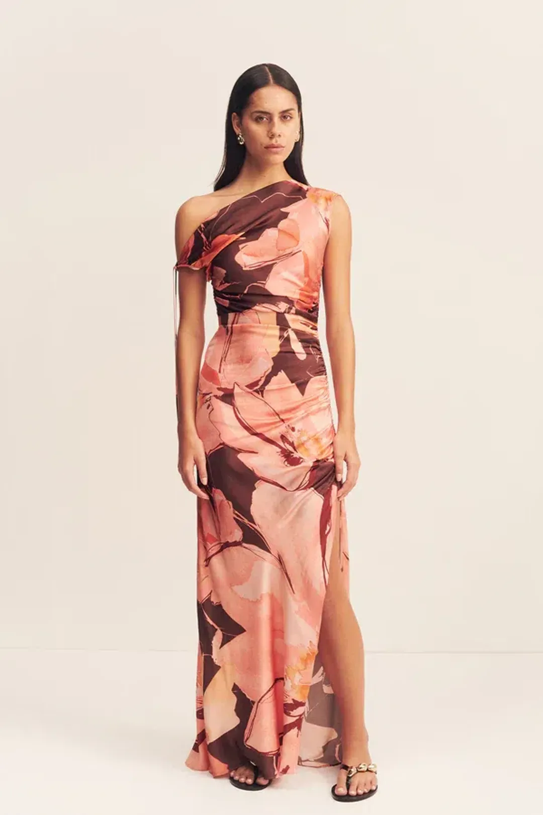 Shona Joy Emerson Gathered Maxi Dress Palermo Floral Size 8 for rent on The Volte - main image