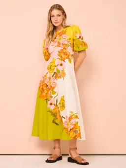 Alemais Silas Floral Midi Dress Multi Size 12 for rent on The Volte - image 1