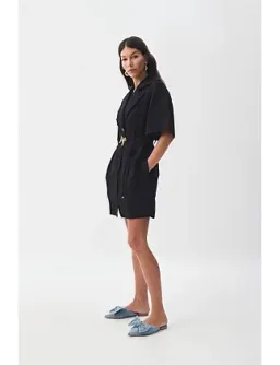 AJE Ana Mini Dress Black Size 8/S for rent on The Volte - image 18